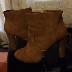 Tan ankle boots